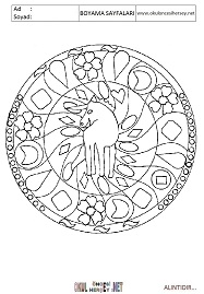 Mandala boyama sayfaları